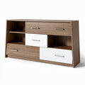 **Modern Wooden Storage Cabinet with Sliding Drawers**